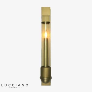 Applique LED rétro dorée design