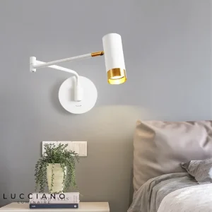 Applique murale extensible avec pivotement lecture facilitée.