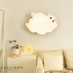 Applique murale  design blanche décorative lumineuse nordique polaire